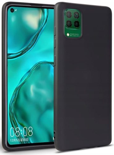 Huawei P40 Lite Szilikon Tok Fekete