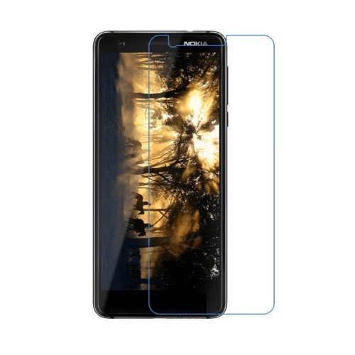 Nokia 3.1 Kijelzővédő Üveg - Tempered Glass 0.3mm Áttetsző