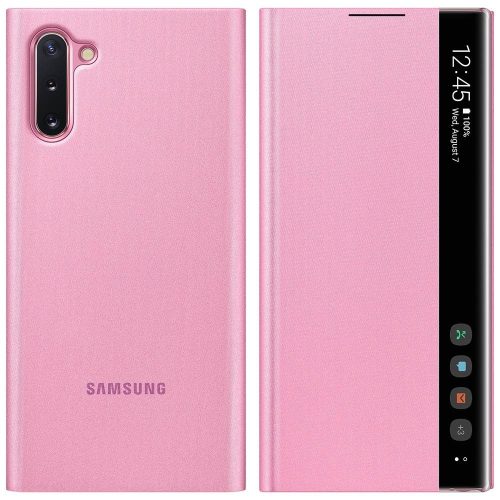 Samsung Samsung Galaxy Note 10 Clear View Cover Pink Okostok Gyári (EF-ZN970CPEGWW)