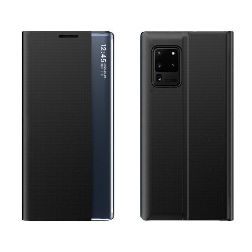 Samsung Galaxy A02s Notesz Tok Sleep Case Window View Fekete