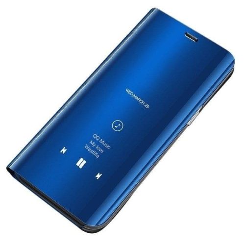 Huawei P30 Pro Notesz Tok Clear View Mirror Style Kék