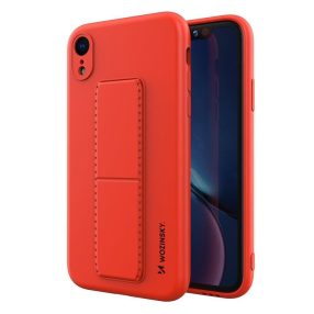   iPhone XR Szilikon Tok Felixlbe Silicone Kitámasztható Wozinsky Series Piros