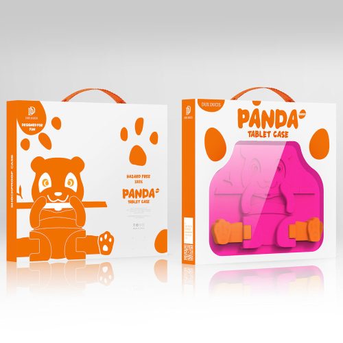 Apple iPad 9.7 2017/2018/ Air / Air 2 Dux Ducis Panda Tablet Tok kids safe soft Ütésállókivitel Pink