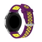 Pótszíj - Szilikon Óraszíj Samsung Galaxy Watch 46mm TwoTone Series Violet/Sárga