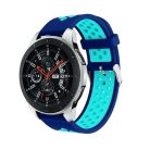 Pótszíj - Szilikon Óraszíj Samsung Galaxy Watch 46mm TwoTone Series Sötétkék/Világoskék