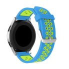 Pótszíj - Szilikon Óraszíj Samsung Galaxy Watch 46mm TwoTone Series Kék/Zöld