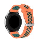 Pótszíj - Szilikon Óraszíj Samsung Galaxy Watch 46mm TwoTone Series Narancssárga/Zöld