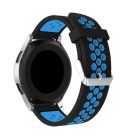 Pótszíj - Szilikon Óraszíj Samsung Galaxy Watch 46mm TwoTone Series Fekete/Világoskék