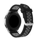 Pótszíj - Szilikon Óraszíj Samsung Galaxy Watch 46mm TwoTone Series Fekete/Szürke