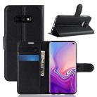 Samsung Galaxy S10e Notesz Tok Business Series Kitámasztható Bankkártyatartóval Fekete