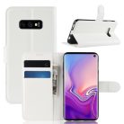 Samsung Galaxy S10e Notesz Tok Business Series Kitámasztható Bankkártyatartóval Fehér