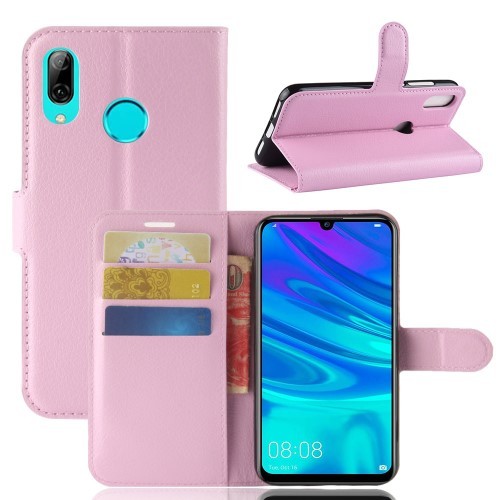 Huawei P30 Lite Notesz Tok Business Series Kitámasztható Bankkártyatartóval Rózsaszín