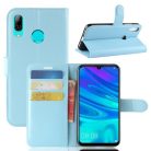 Huawei P30 Lite Notesz Tok Business Series Kitámasztható Bankkártyatartóval Világoskék