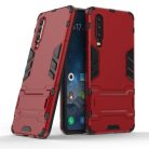 Huawei P30 - 2in1 Tok Ütésálló - Kitámasztható TPU Hybrid Piros