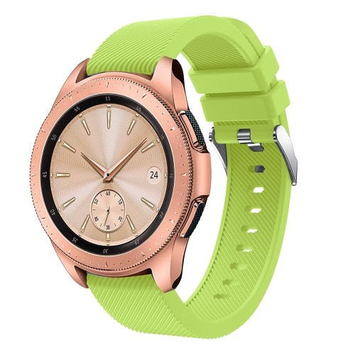 Samsung Galaxy Watch 42mm Szíj Sport Style Series Szilikon Pótszíj Zöld