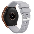 Samsung Galaxy Watch 42mm Óraszíj - Pótszíj Szilikon Stripe Texture Style RMPACK Szürke