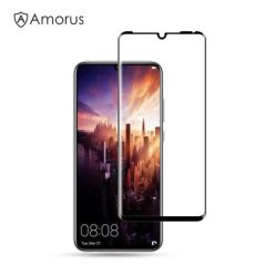   Huawei P30 Pro Kijelzővédő Üveg - Tempered Glass AMORUS -3D FULL SIZE- Fekete