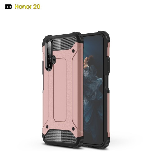 Huawei Honor 20 Ütésálló Armor Tok Guard Series 2in1 Rózsaarany