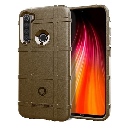 RMPACK Xiaomi Redmi Note 8 Ütésálló Tok Anti-Shock Series Rugged Shield Barna