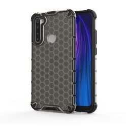   RMPACK Xiaomi Redmi Note 8 Shock-Proof Szilikon Tok Ütésálló Kivitel Honeycomb Style Fekete