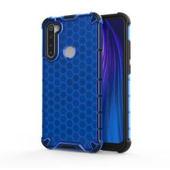   RMPACK Xiaomi Redmi Note 8 Shock-Proof Szilikon Tok Ütésálló Kivitel Honeycomb Style Kék