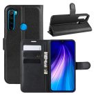 RMPACK Xiaomi Redmi Note 8 Notesz Tok Business Series Kitámasztható Bankkártyatartóval Fekete