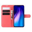 RMPACK Xiaomi Redmi Note 8 Notesz Tok Business Series Kitámasztható Bankkártyatartóval Piros