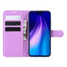 RMPACK Xiaomi Redmi Note 8 Notesz Tok Business Series Kitámasztható Bankkártyatartóval Lila