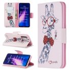 RMPACK Xiaomi Redmi Note 8 Bankkártyatartóval Notesz Mintás Kitámasztható PinkSeries PS03