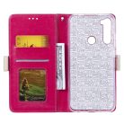 RMPACK Xiaomi Redmi Note 8 Bankkártyatartóval Notesz Csipke - Lace Flower Minta Pink