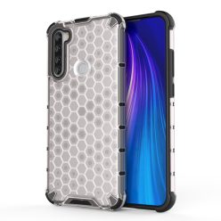   RMPACK Xiaomi Redmi Note 8T Shock-Proof Szilikon Tok Ütésálló Kivitel Honeycomb Style Fehér