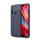 RMPACK Xiaomi Redmi Note 8T Szilikon Tok Bőrmintázattal TPU Prémium Sötétkék