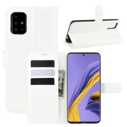   RMPACK Samsung Galaxy A51 Notesz Tok Business Series Kitámasztható Bankkártyatartóval Fehér