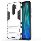 RMPACK Xiaomi Redmi Note 8 Pro 2in1 Tok Ütésálló - Kitámasztható TPU Hybrid Ezüst