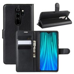   RMPACK Xiaomi Redmi Note 8 Pro Notesz Tok Business Series Kitámasztható Bankkártyatartóval Fekete