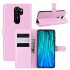 RMPACK Xiaomi Redmi Note 8 Pro Notesz Tok Business Series Kitámasztható Bankkártyatartóval Rózsaszín