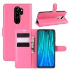 RMPACK Xiaomi Redmi Note 8 Pro Notesz Tok Business Series Kitámasztható Bankkártyatartóval Pink