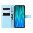 RMPACK Xiaomi Redmi Note 8 Pro Notesz Tok Business Series Kitámasztható Bankkártyatartóval Világoskék