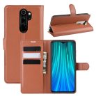 RMPACK Xiaomi Redmi Note 8 Pro Notesz Tok Business Series Kitámasztható Bankkártyatartóval Barna