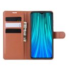 RMPACK Xiaomi Redmi Note 8 Pro Notesz Tok Business Series Kitámasztható Bankkártyatartóval Barna