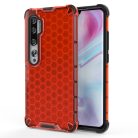 RMPACK Xiaomi Mi Note 10 / Mi Note 10 Pro Shock-Proof Szilikon Tok Ütésálló Kivitel Honeycomb Style Piros