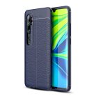 RMPACK Xiaomi Mi Note 10 / Mi Note 10 Pro Szilikon Tok Bőrmintázattal TPU Prémium Sötétkék