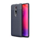 RMPACK Xiaomi Mi 9T Mi 9T Pro Szilikon Tok Bőrmintázattal TPU Prémium Sötétkék