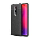 RMPACK Xiaomi Mi 9T Mi 9T Pro Szilikon Tok Bőrmintázattal TPU Prémium Fekete