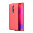 RMPACK Xiaomi Mi 9T Mi 9T Pro Szilikon Tok Bőrmintázattal TPU Prémium Piros