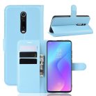 RMPACK Xiaomi Mi 9T Mi 9T Pro Notesz Tok Business Series Kitámasztható Bankkártyatartóval Világoskék