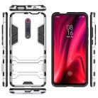 RMPACK Xiaomi Mi 9T Mi 9T Pro 2in1 Tok Ütésálló - Kitámasztható TPU Hybrid Ezüst