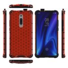 RMPACK Xiaomi Mi 9T Mi 9T Pro Shock-Proof Szilikon Tok Ütésálló Kivitel Honeycomb Style Piros