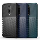 RMPACK Xiaomi Mi 9T Mi 9T Pro Szilikon Tok Twill Ütésálló Thunder Series Kivitel Fekete