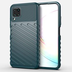   RMPACK Huawei P40 Lite Szilikon Tok Twill Ütésálló Thunder Series Kivitel Zöld